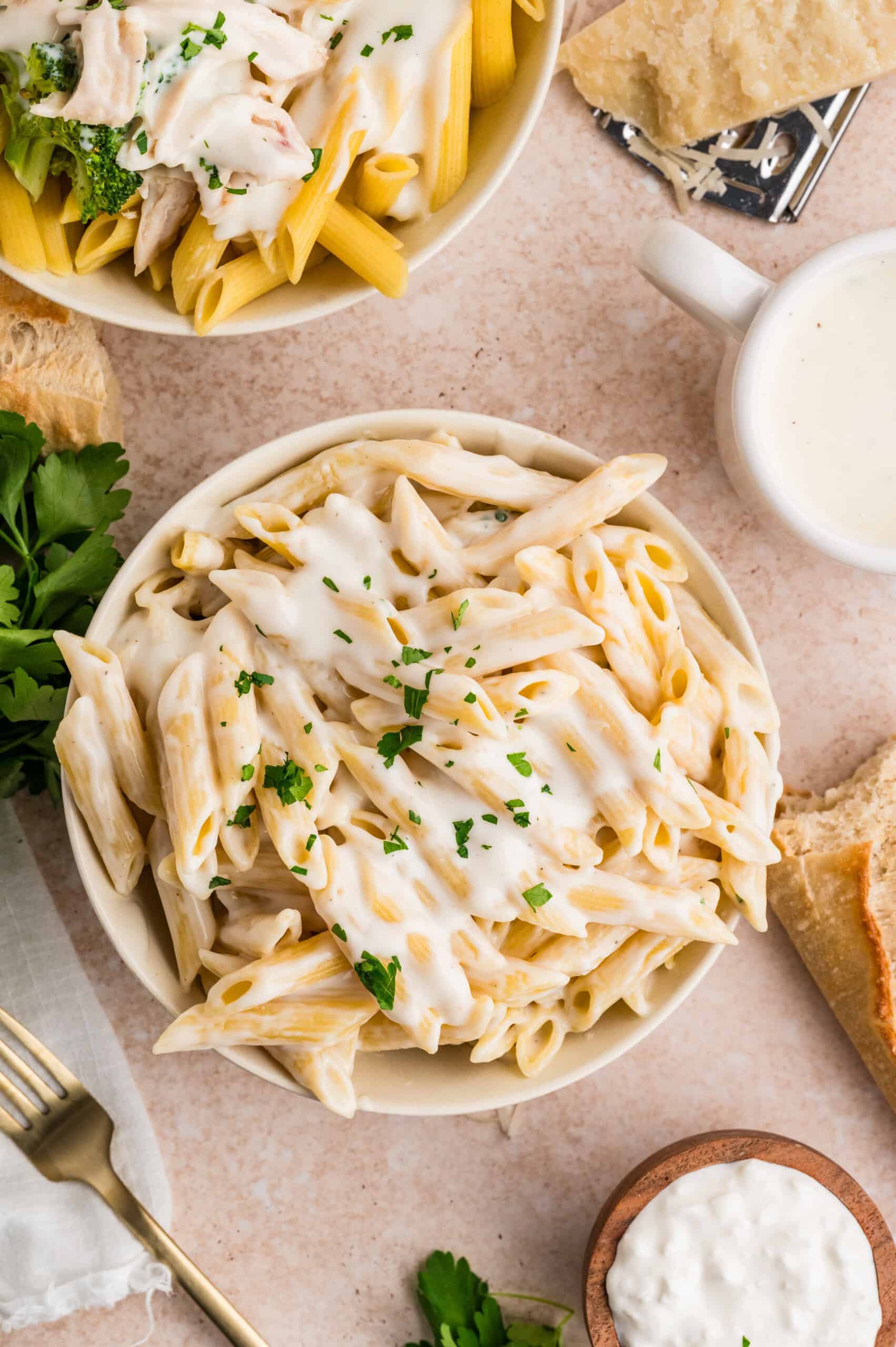 High Protein Cottage Cheese Alfredo Sauce