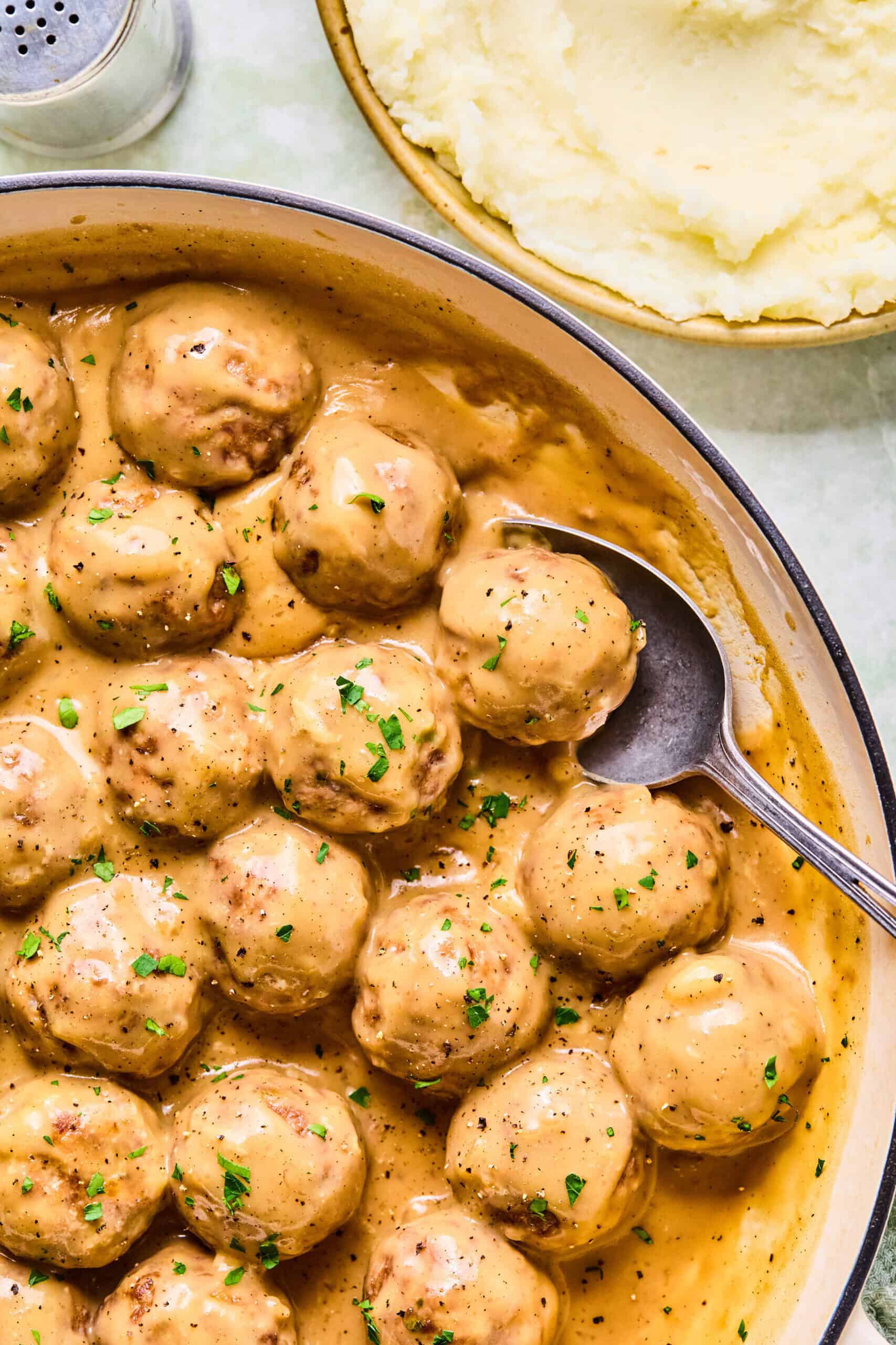 Creamy Easy Meatballs and Gravy