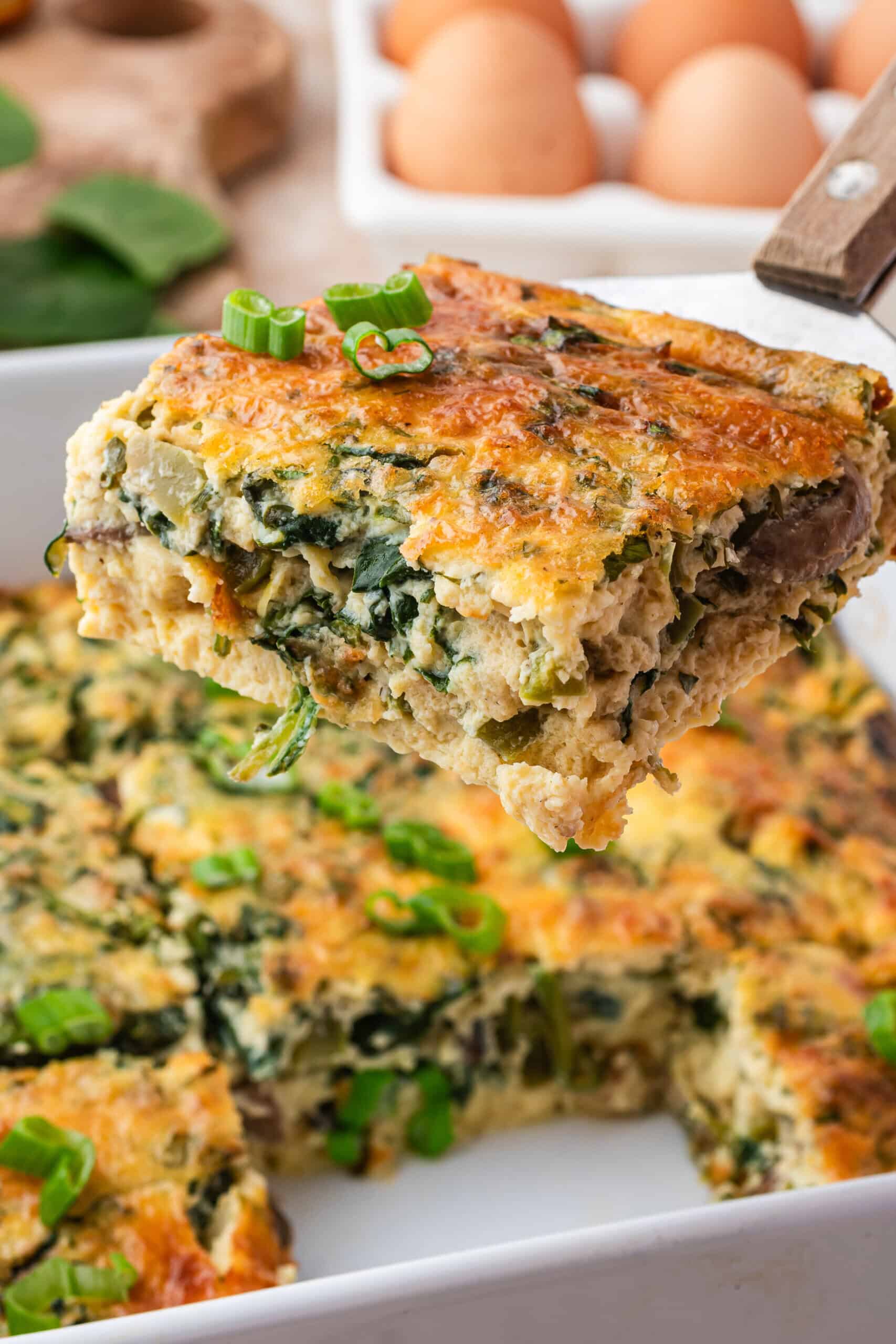Easy 'n Cheesy Cottage Cheese Egg Bake
