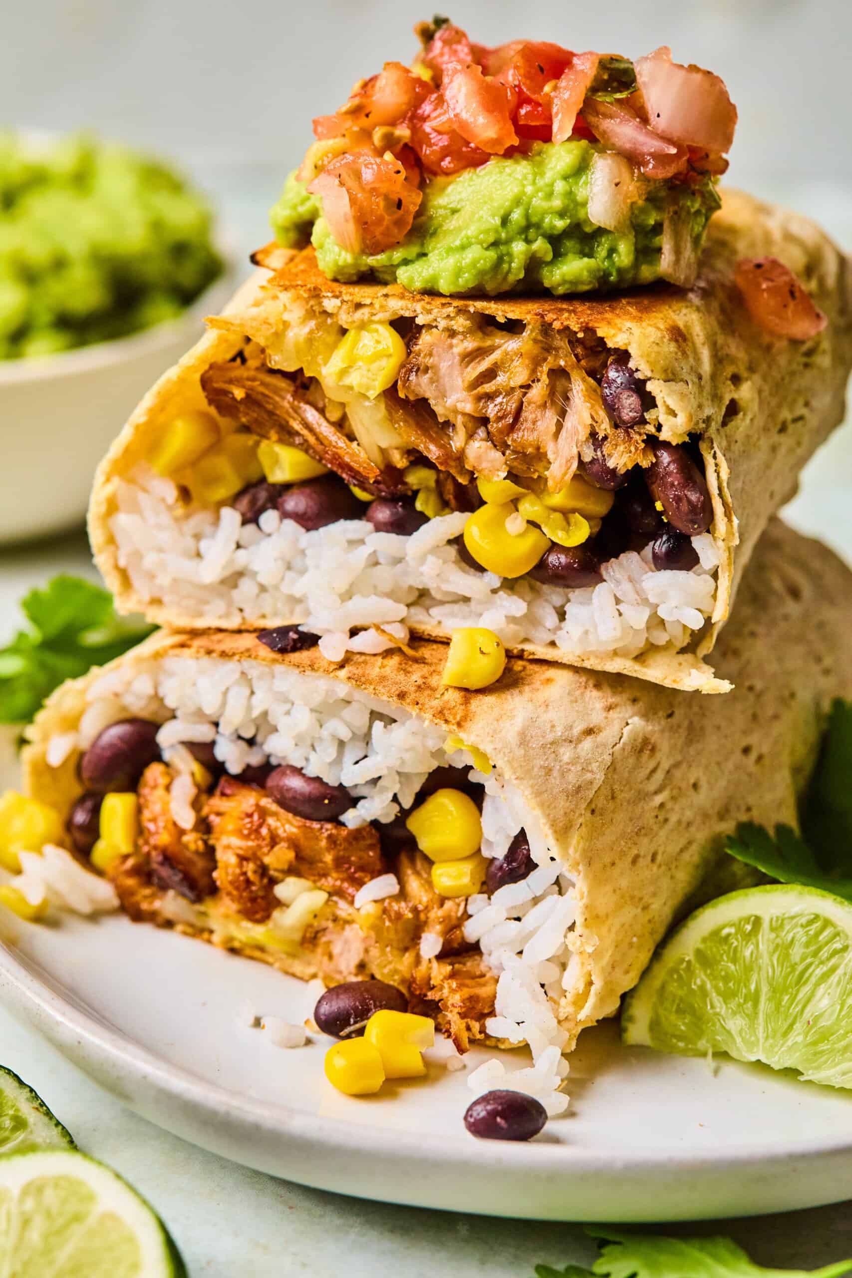 Instant Pot Carnitas Lavash Wrap Burritos