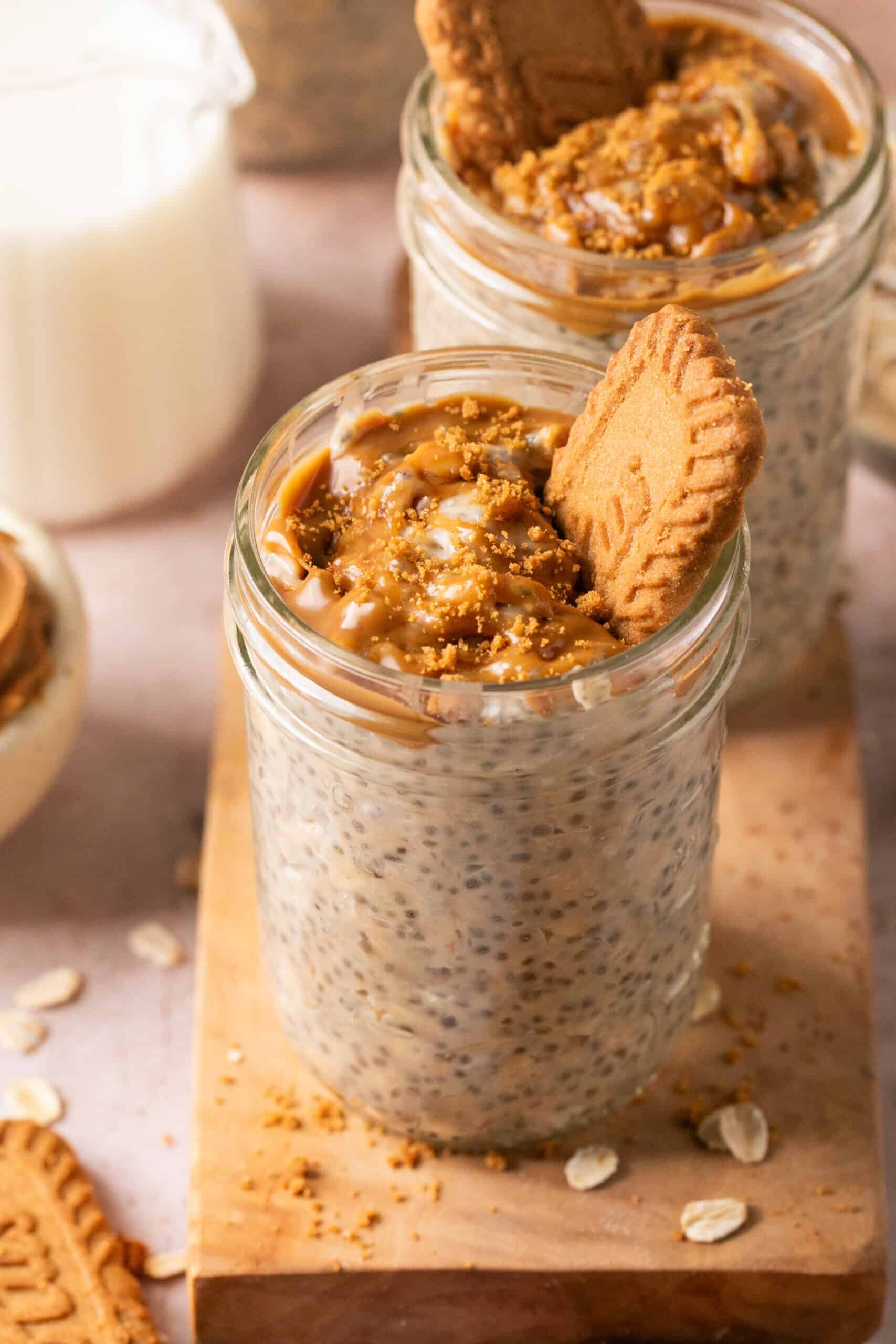 Biscoff Protein Overnight Oats