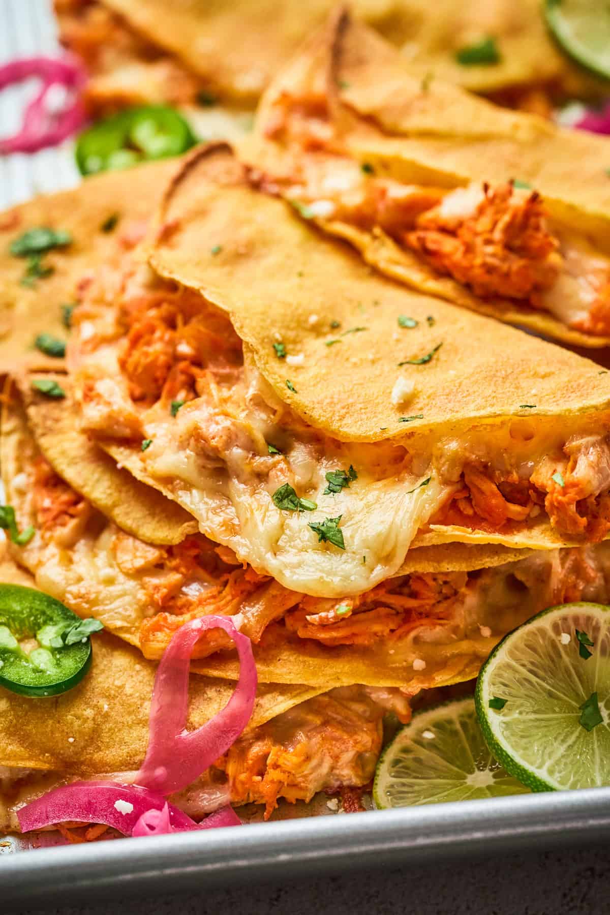 4-Ingredient Sheet Pan Crispy Buffalo Chicken Tacos