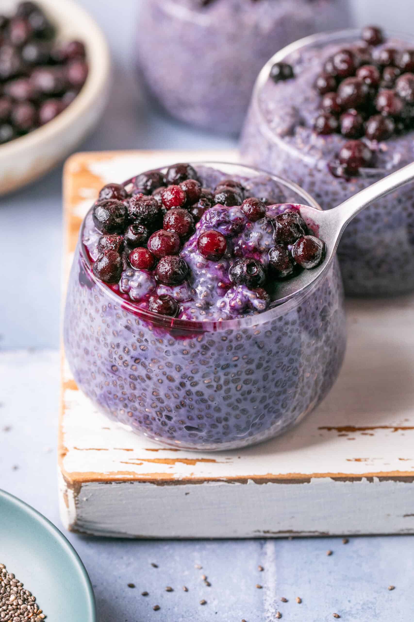 Wild Blueberry Chia Seed Pudding