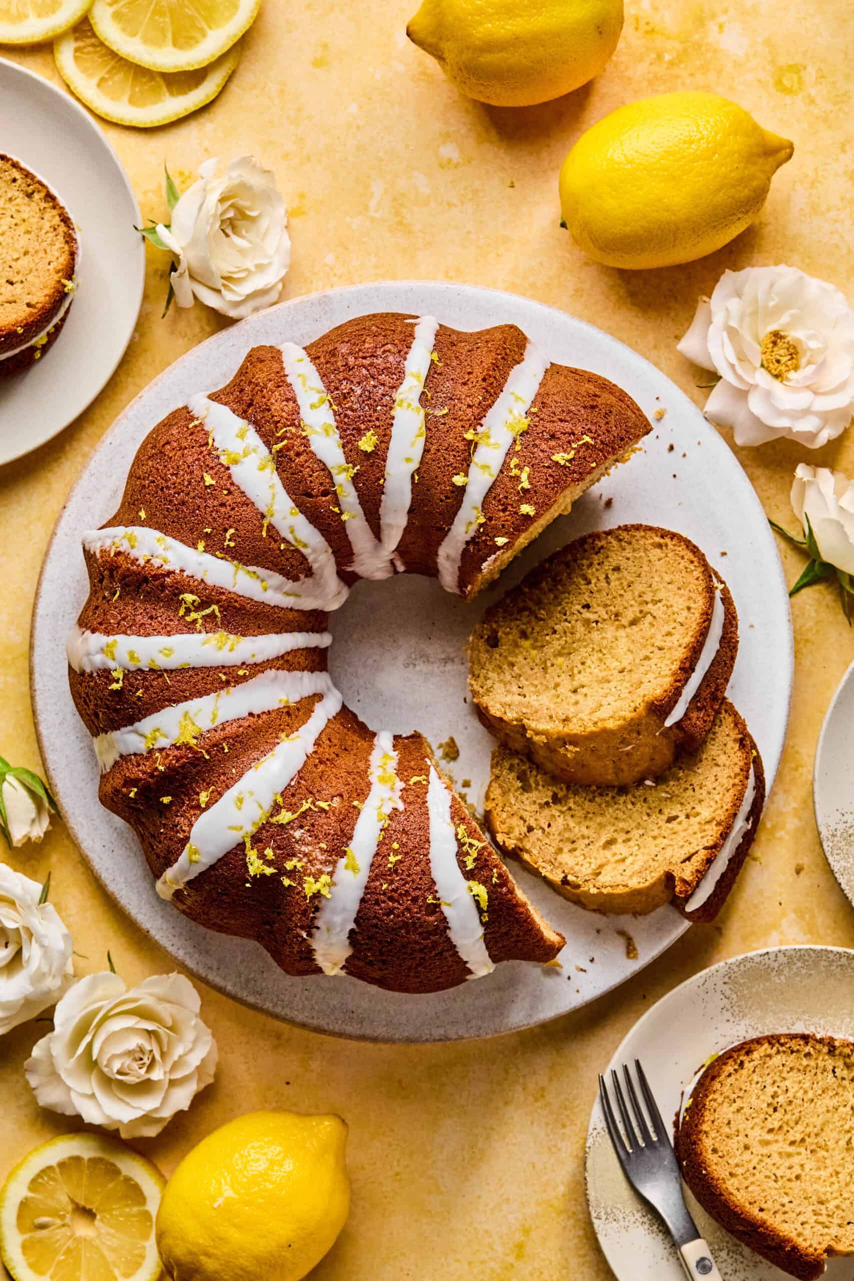 Apple Butter Lemon Bundt Cake