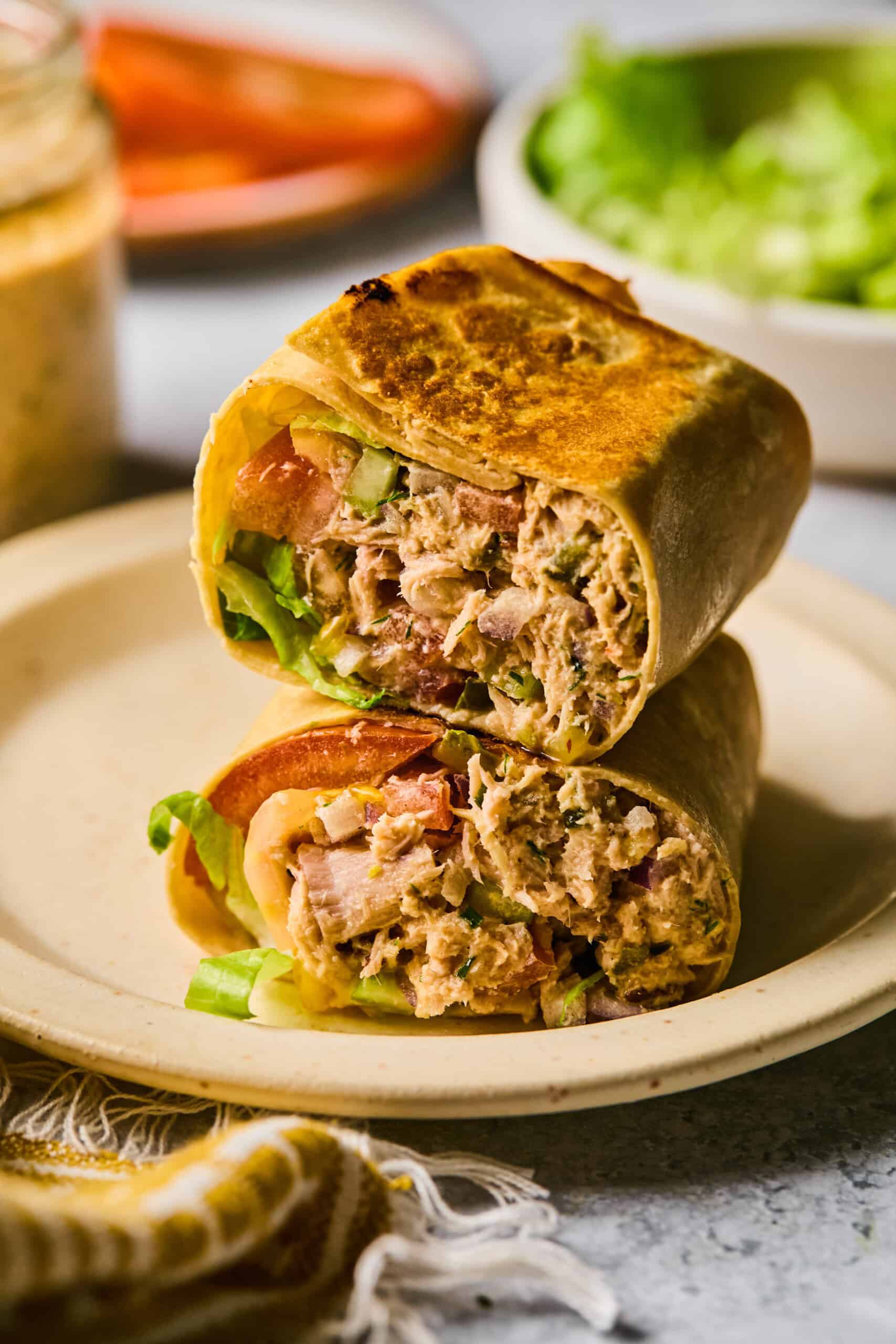 Chipotle Ranch Tuna Wraps (dairy-free)