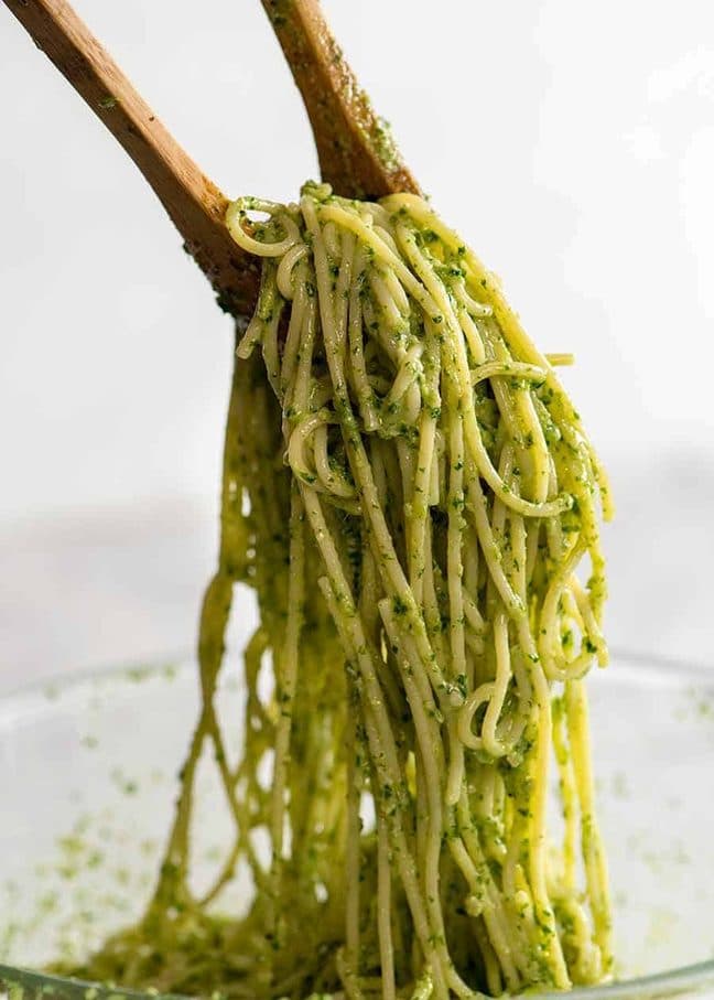 Pesto Pasta – with plenty of pesto sauce!